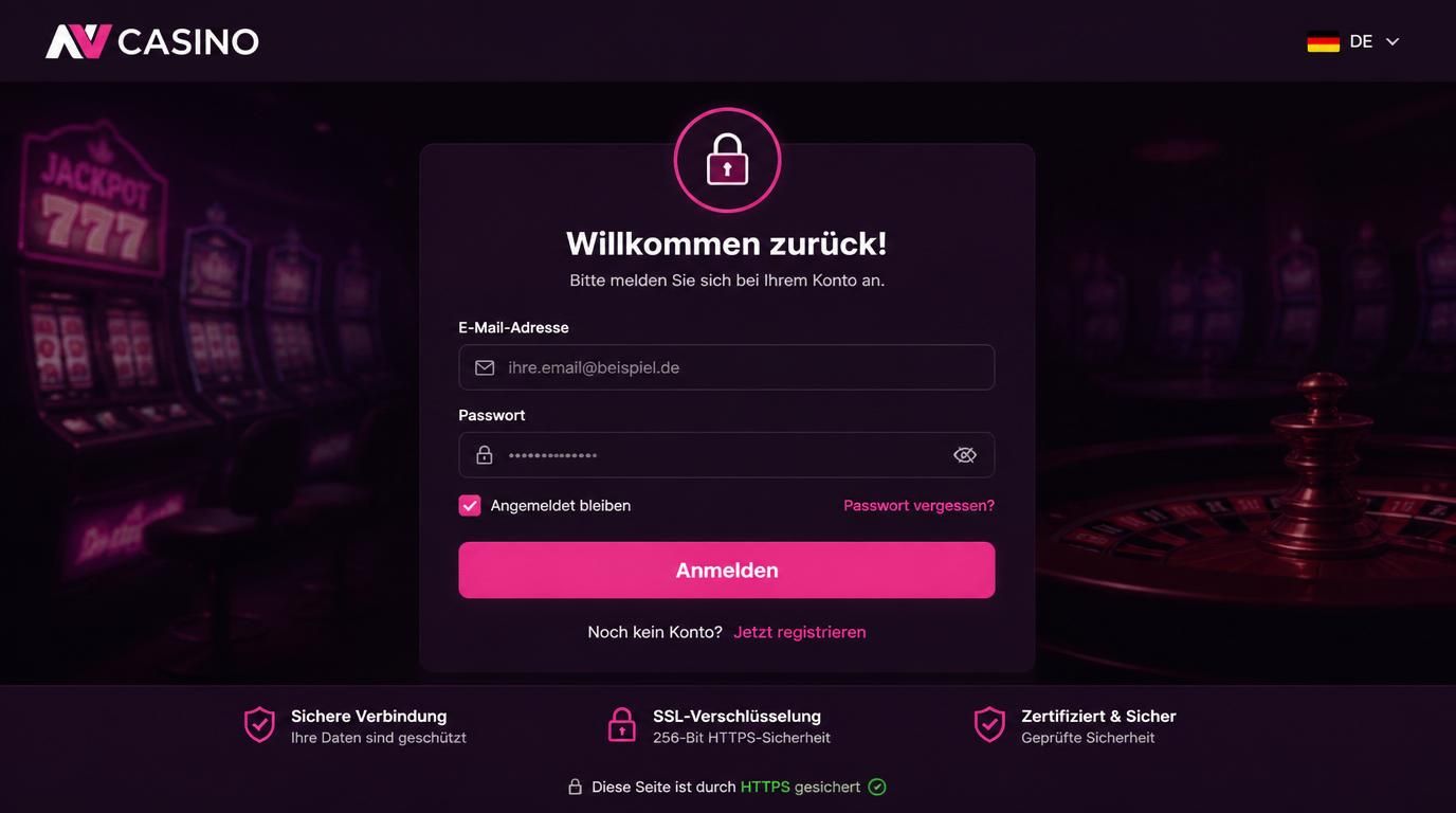 Formular mit Schloss und sicherer Verbindung